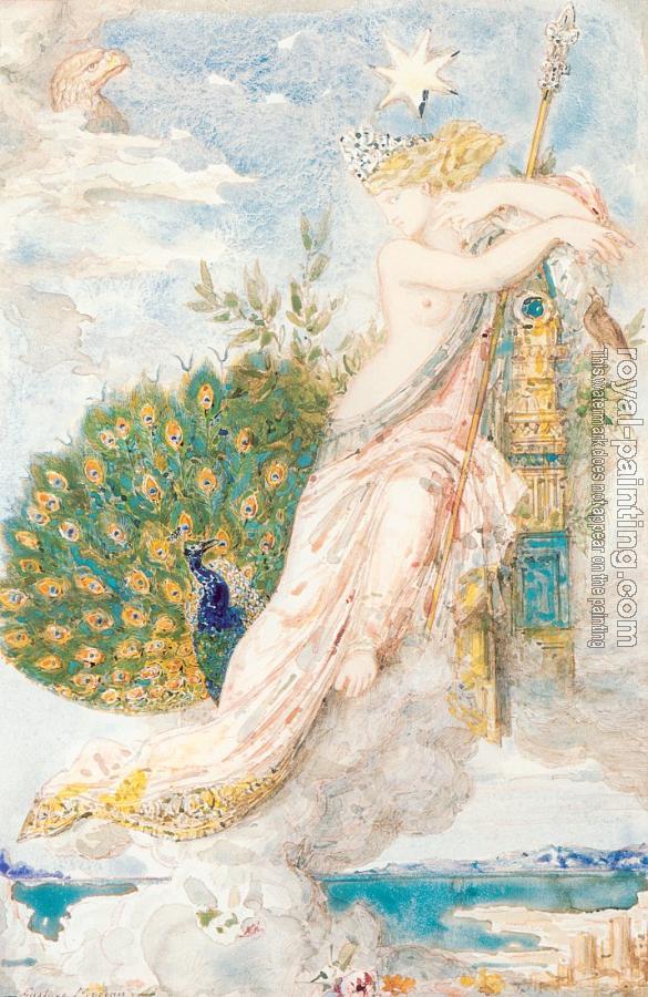 Gustave Moreau : The Peacock Compaining to Juno